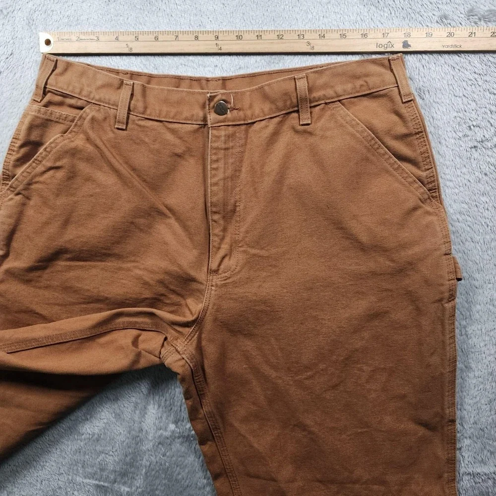 Carhartt B11 Jeans Mens 38x34 (Fits 36x33) Canvas Carpenter Dungaree Fit Work